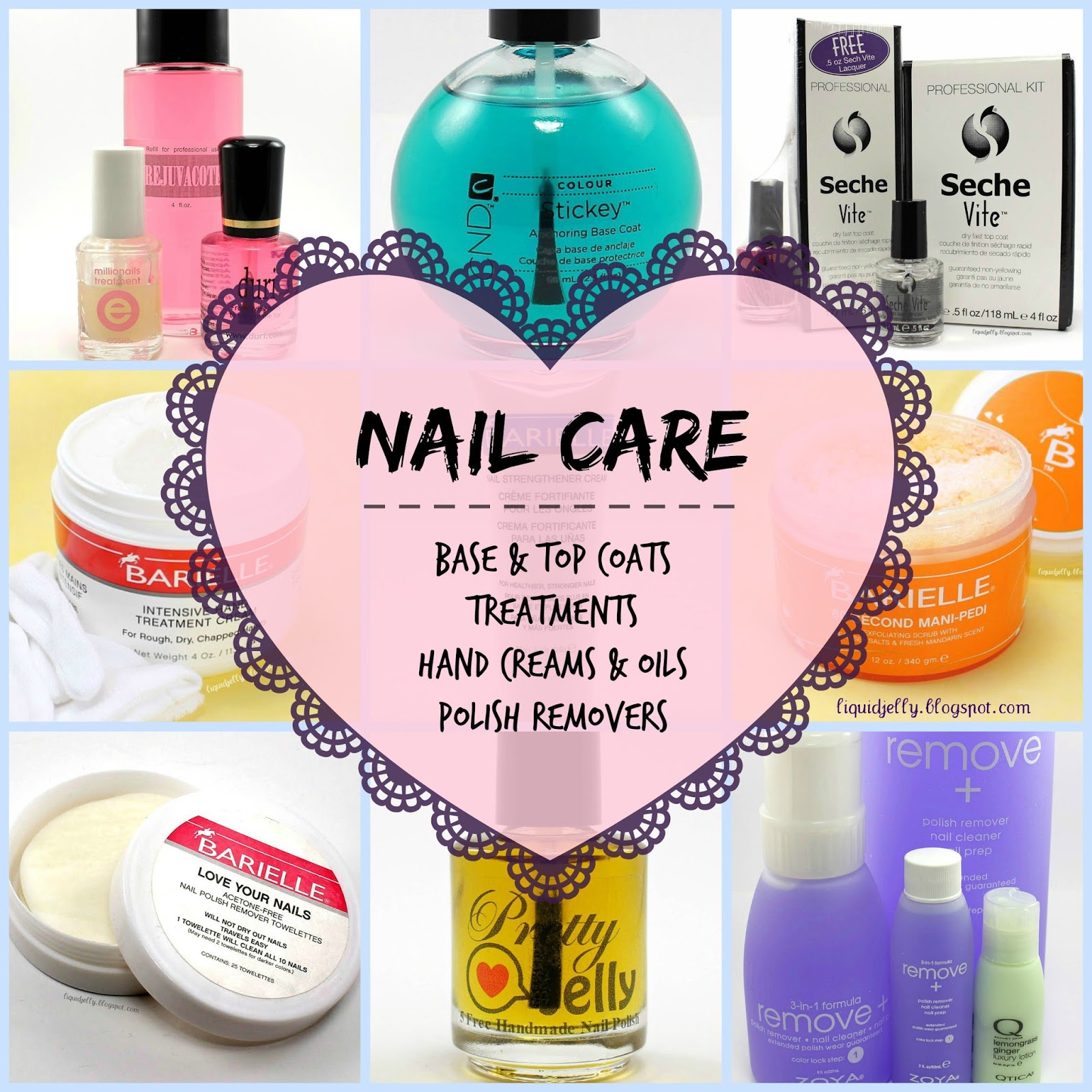 Liquid Jelly [Nail Care] Base & Top Coats, Treatments, Oils, Removers!