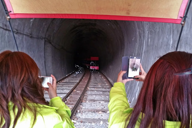 Railbiking from Gimyujeong to Gangchon entering milky way tunnel Railbiking from Gimyujeong to Gangchon entering milky way tunnel | www.meheartseoul.blogspot.sg