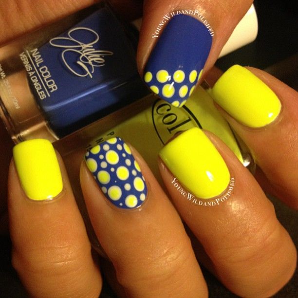 Uñas decoradas de amarillo 2016 2017 decoraciones 2018