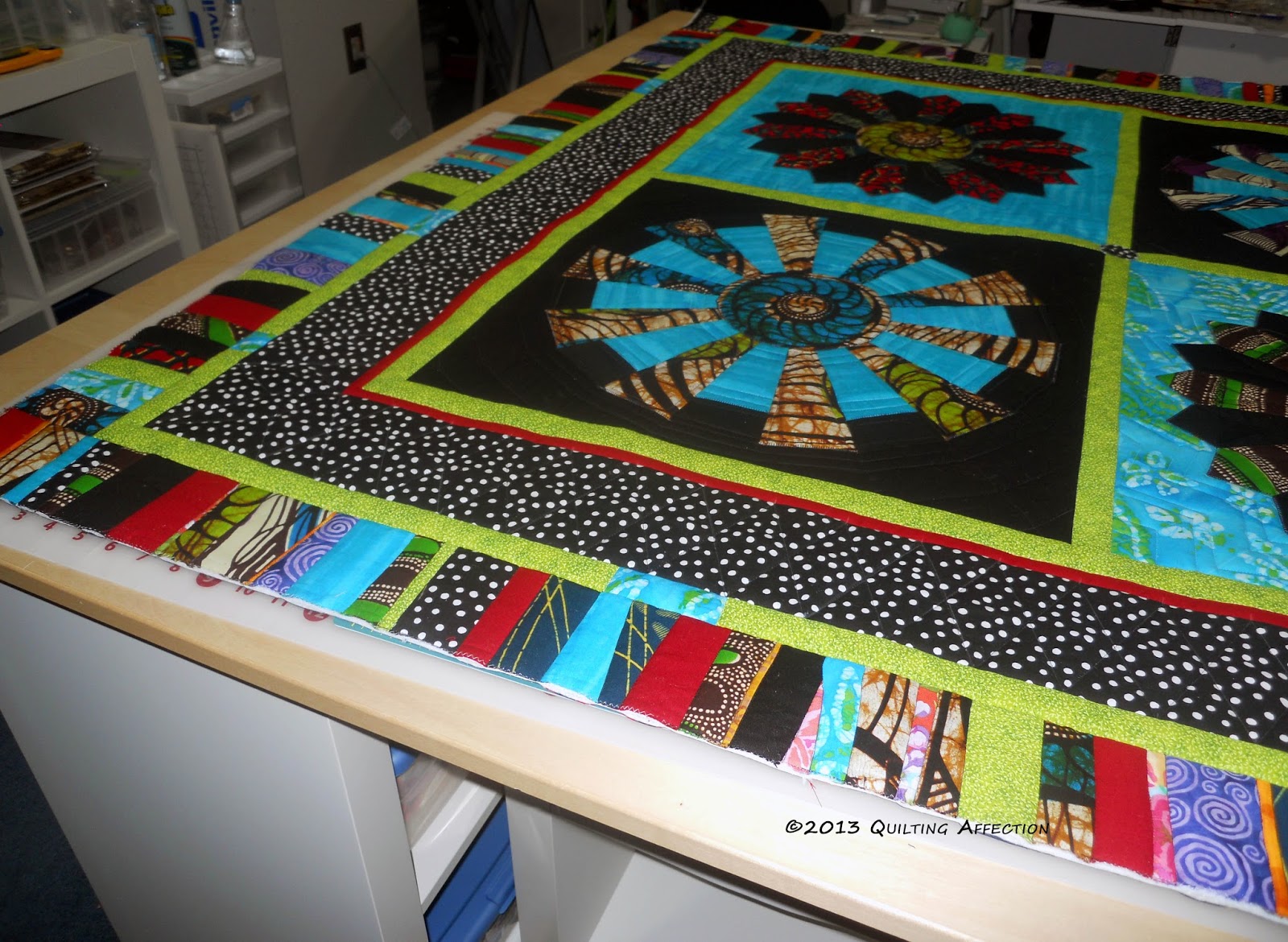 Quilting Affection Designs African Quilt Finished!