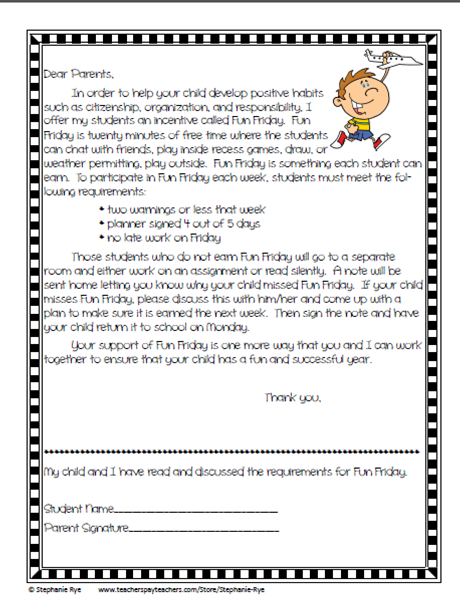 letter to parents about child s behavior from teacher letter to parents about child s behavior from teacher