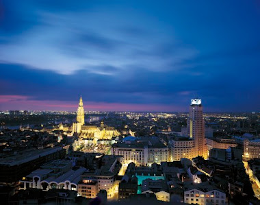 Antwerp Overview by Night