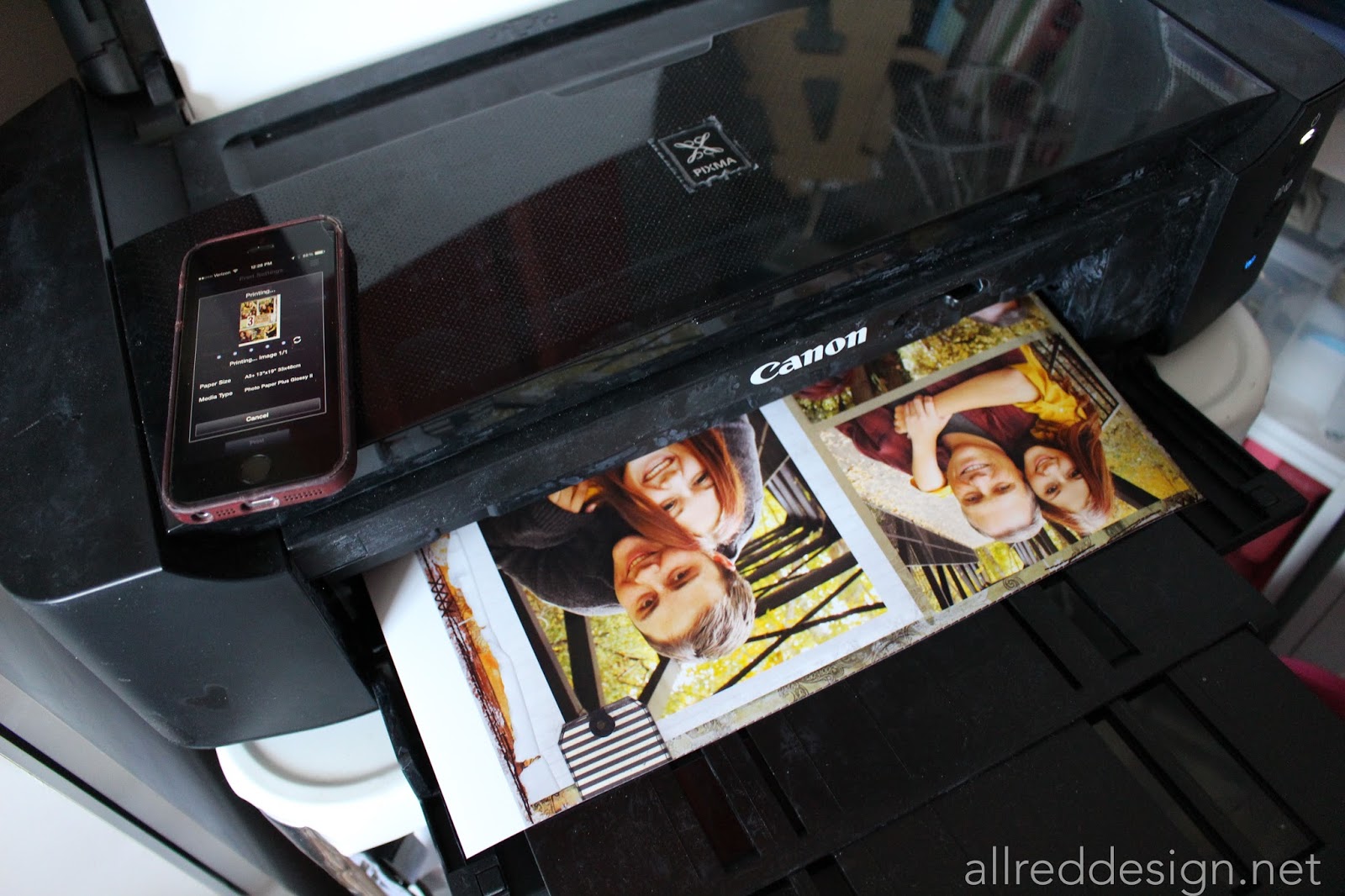 Allred Design Blog Printing 12x12" Layouts at Home