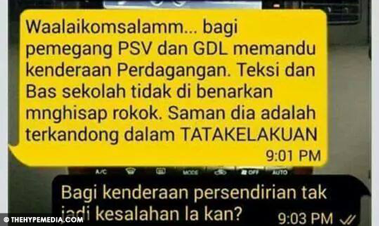 Hisap Rokok Semasa Memandu Dikenakan Saman Hisap Rokok Semasa Memandu Dikenakan Saman