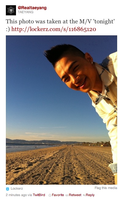 [04.07]Taeyang Tweets une photo de lui sur l'étoile de Micheal Jackson. Picture+4