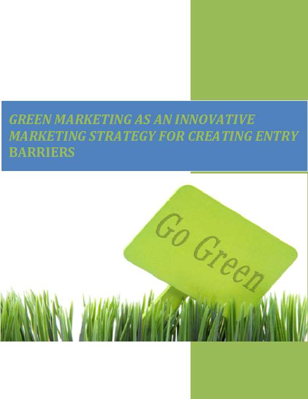 Help on dissertation green marketing
