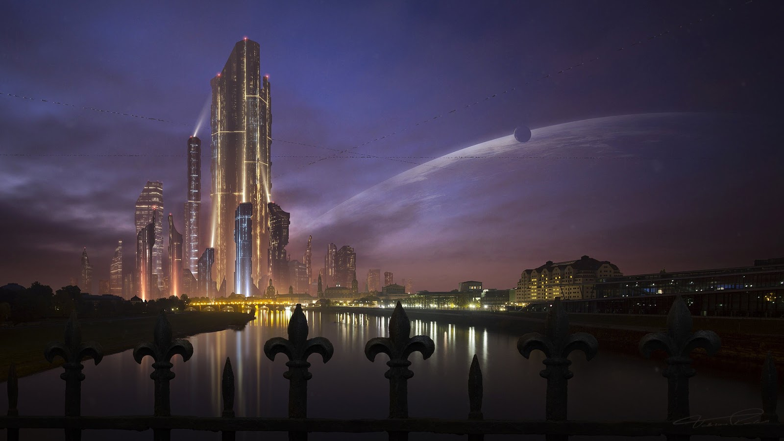 Future Town HD Android Wallpaper