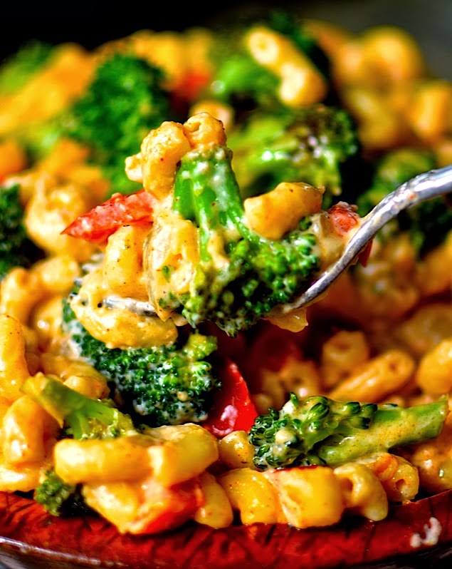 Confetti Macaroni in Spicy Cream Sauce Recipe Index Yammie's Noshery