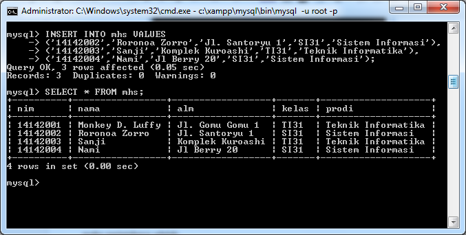 mysql update mysql update