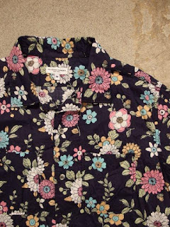 Engineered Garments Camp Shirt in Navy Floral Print Lawn Spring/Summer 2015 SUNRISE MARKET