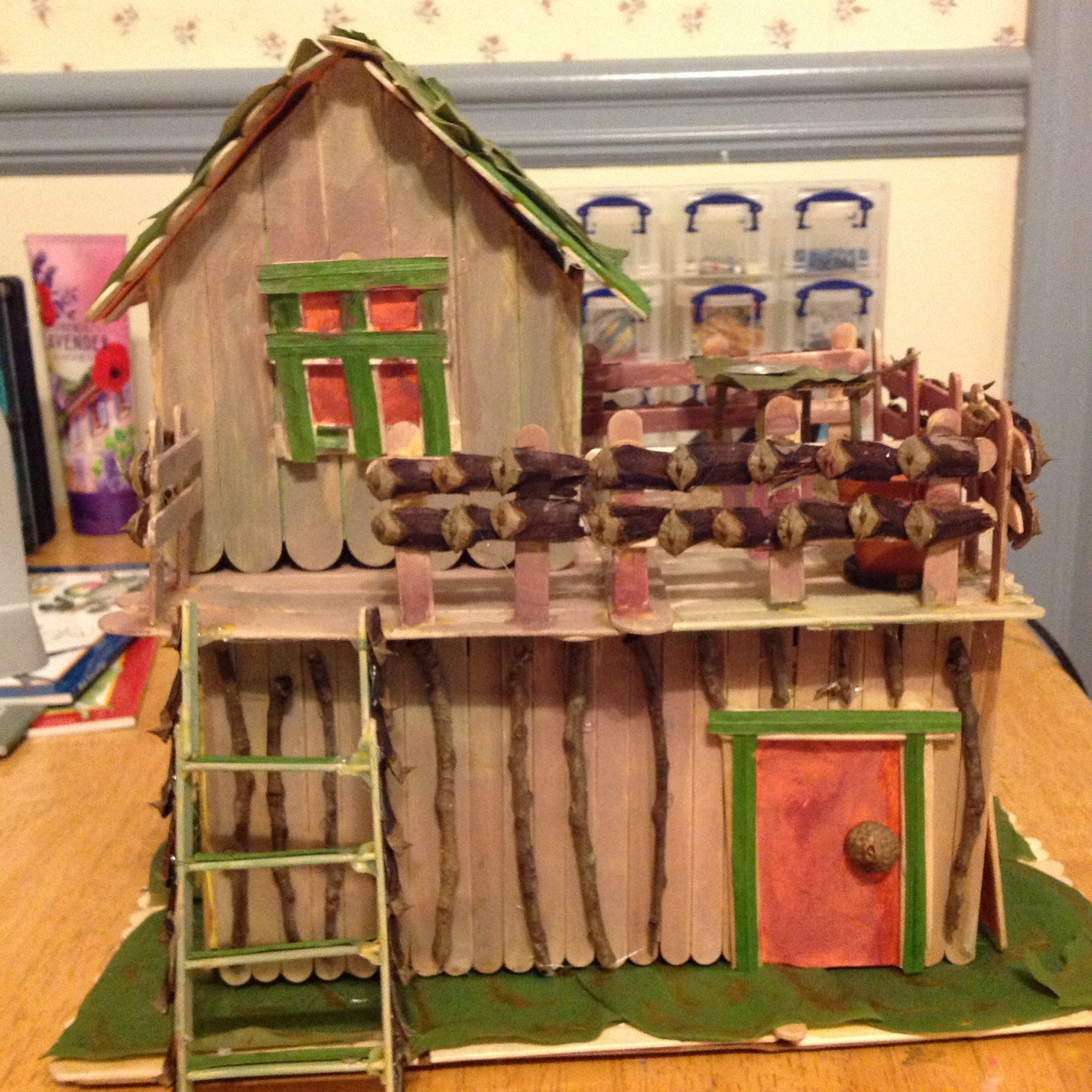 How To Make A Fairy House With Popsicle Sticks With Video