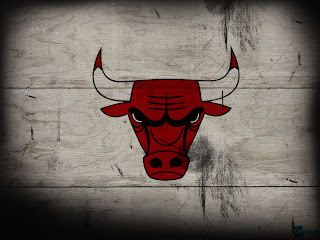NBA Chicago Bulls Basketball Team Logo on Wood HD Wallpaper