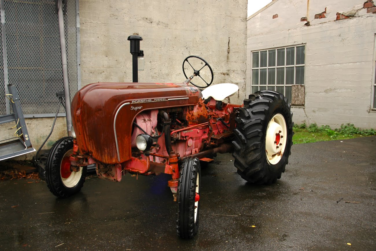 OLD PARKED CARS. Saturday Surprise Our First Tractor! 1958 Porsche