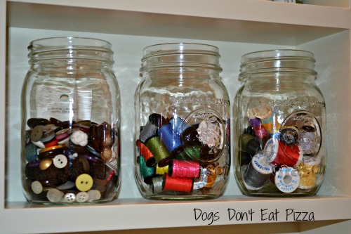 buttons and thread storage
