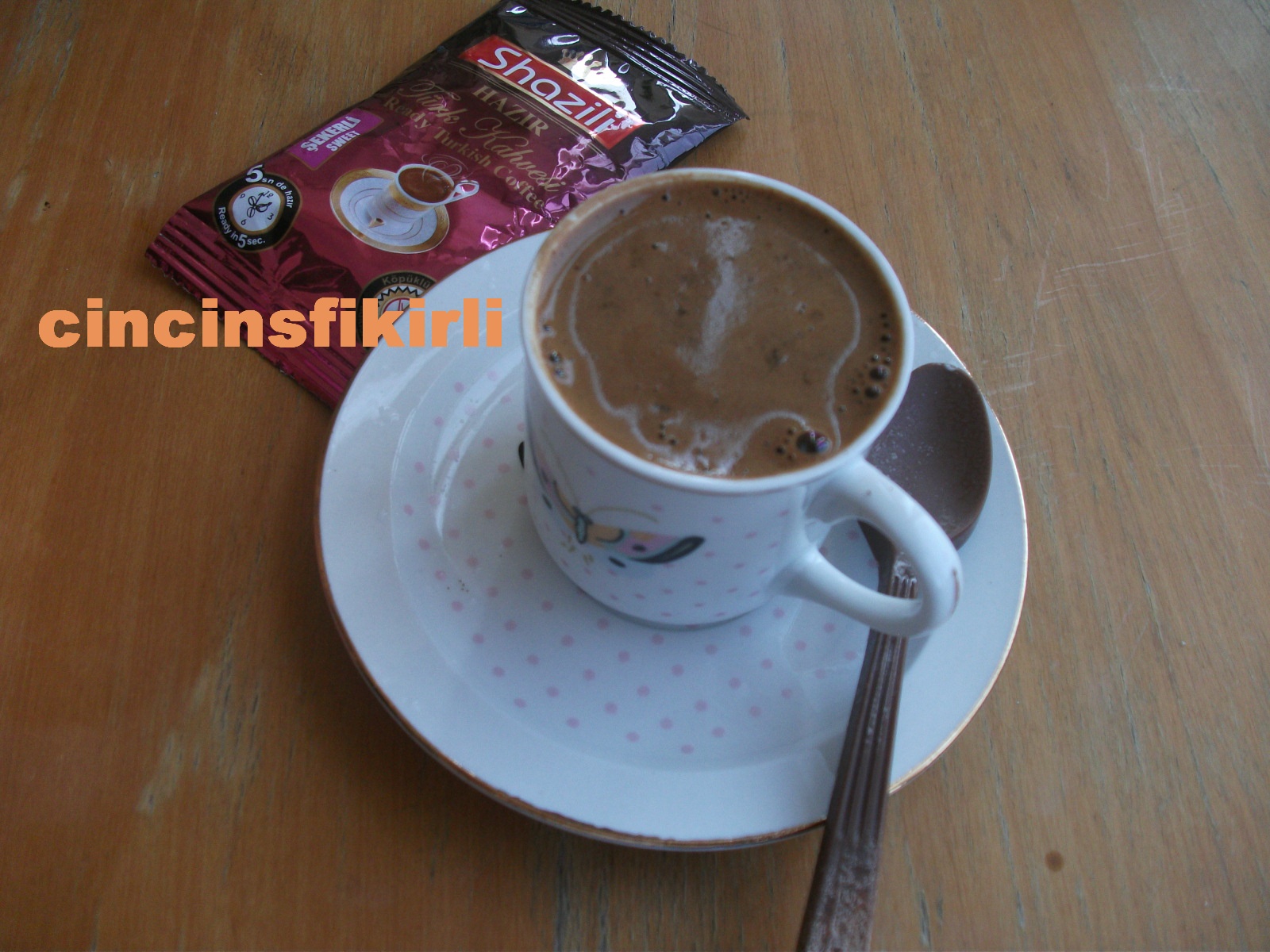 Cincinsfikirli TÜRK KAHVESİ KEYFİSHAZİLİ HAZIR KAHVE İLE