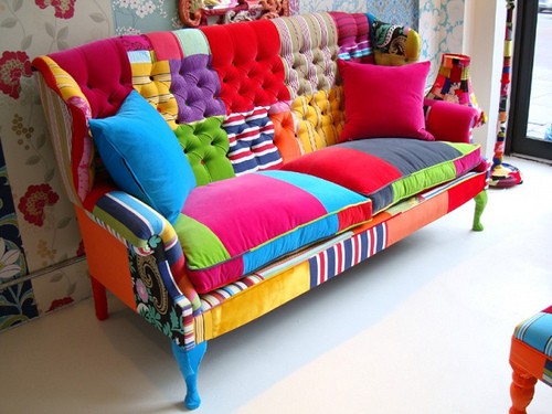 كنبات باستخدام فن (الترقيع) ... Color+couch