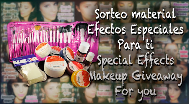 Sorteo efectos especiales patrocinado por Mazuelas Special effects makeup Silvia Quiros