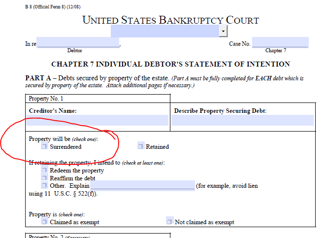 What is a foreclosure picture