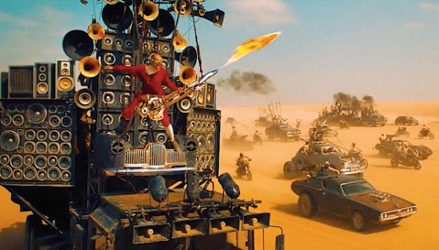 fire guitar mad max madness
