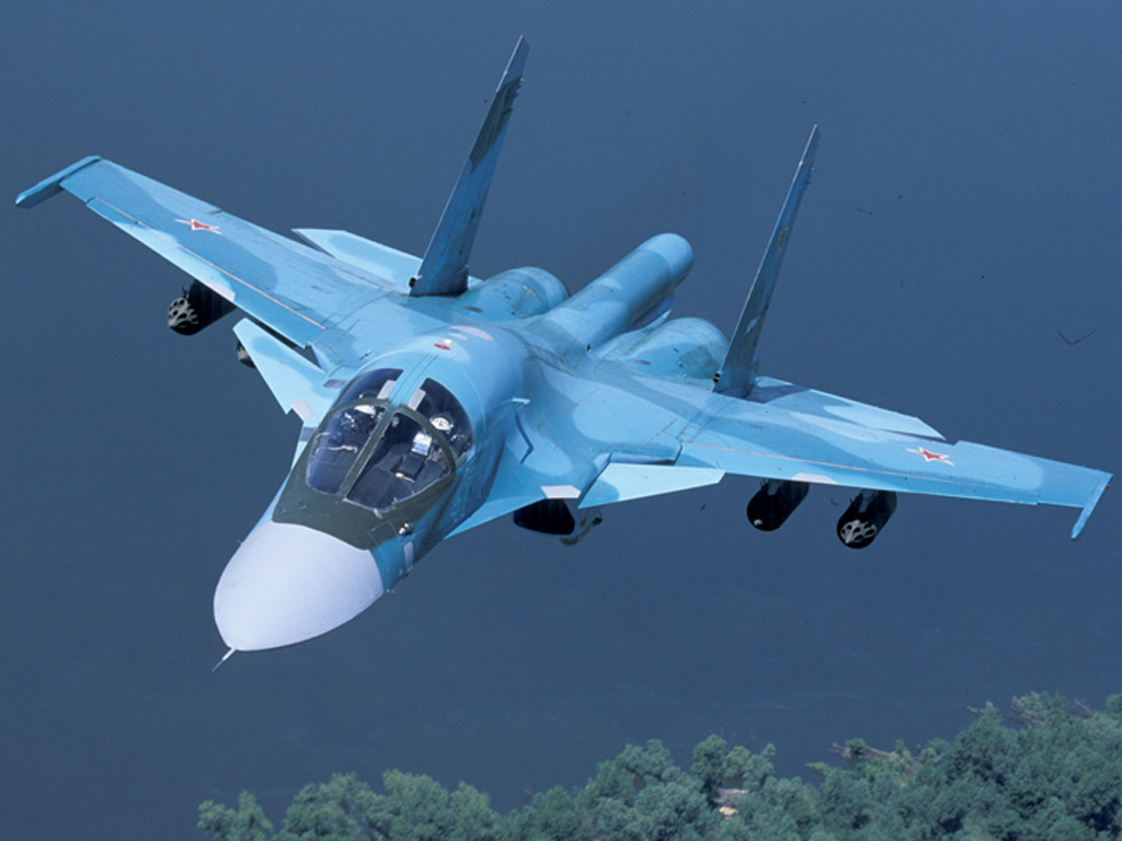 Sukhoi Su-34 Fullback Sukhoi+Su-34+(Russian+%D0%A1%D1%83%D1%85%D0%BE%D0%B9+%D0%A1%D1%83-34)+(export+Su-32,+NATO+Fullback)+Russian+twin-seat+fighter-bomber+India+China+Iran+Syria