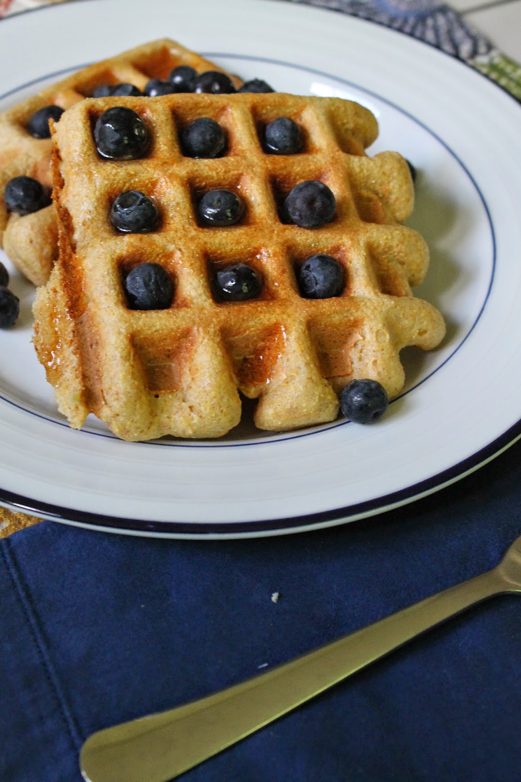 Life on Food Cornmeal Waffles