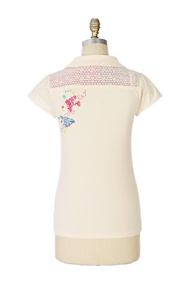 Anthropologie Cross Stitched Polo