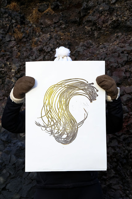 Superfolk 'Sea Spaghetti' print, exhibited at Iceland's DesignMarch Superfolk 'Sea Spaghetti' print, exhibited at Iceland's DesignMarch