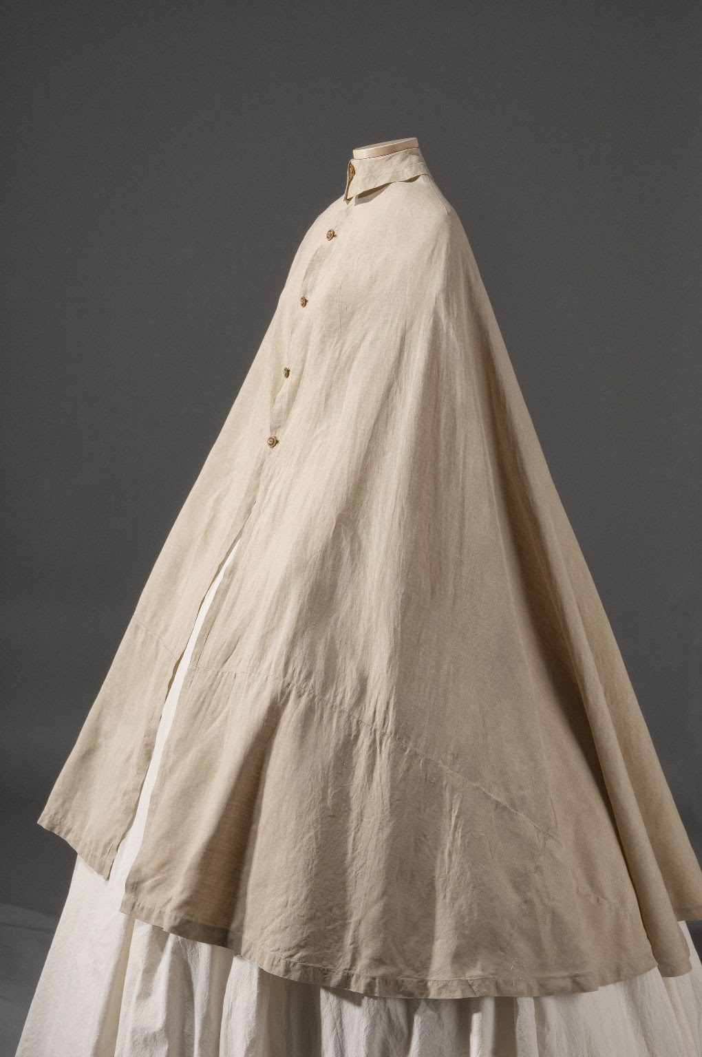 In the Swan's Shadow Linen short cape, ca, 1865