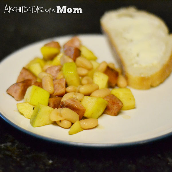 Architecture of a Mom Apple Sausage Bean Hash