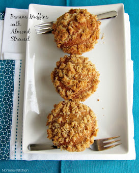 Banana Muffins with Almond Streusel