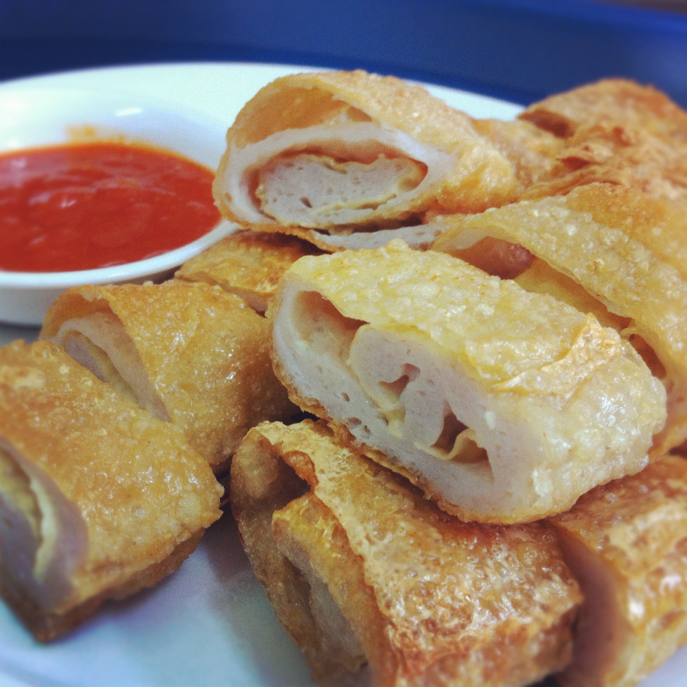 Confessions of a Weekend Cook Beancurd Roll with Fish Paste (Fu Chuk Roll)