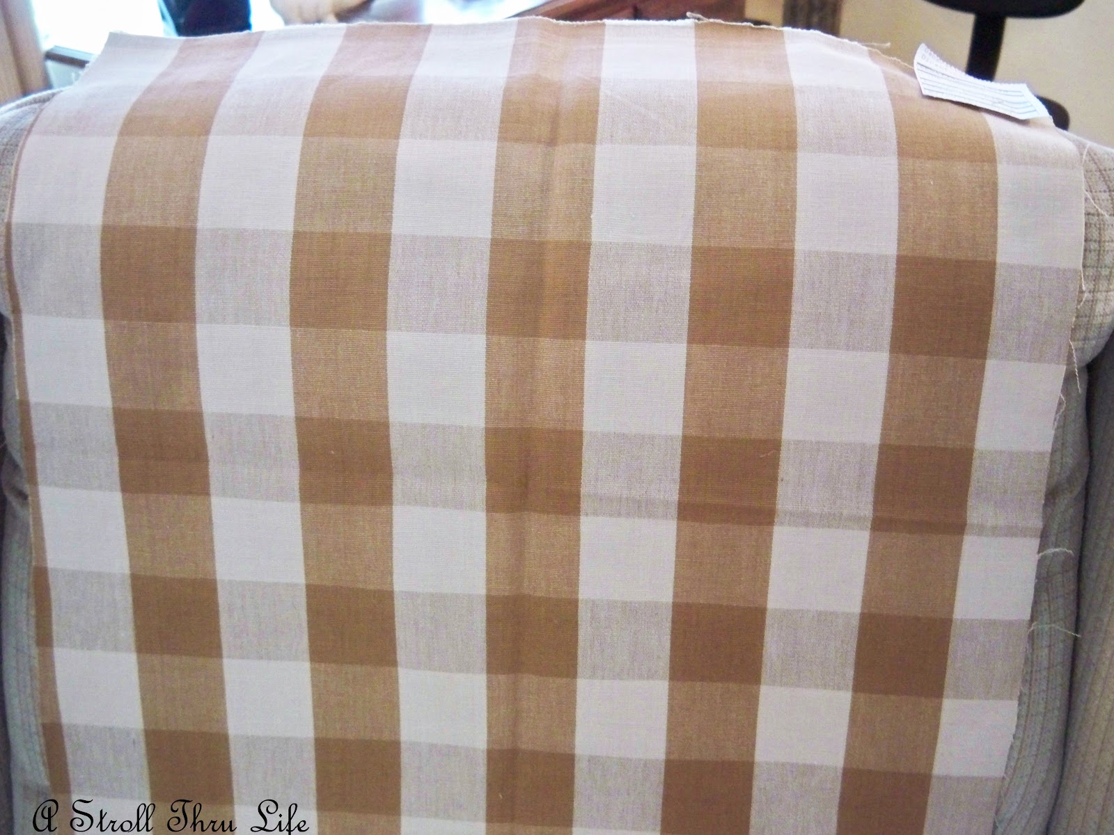 A Stroll Thru Life Fabric Samples for the Chair