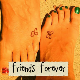 ♥ ♫ ♥ Friendship tattoo...this one is simple but cute donetta! ♥ ♫ ♥