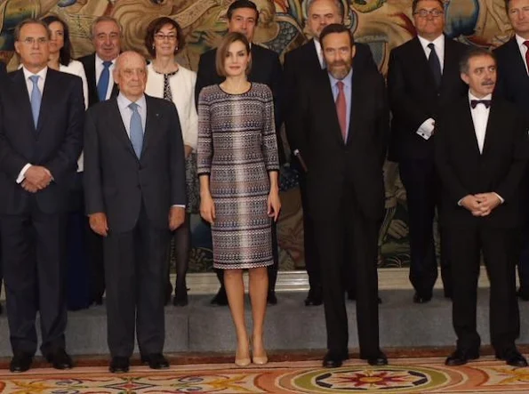 Queen Letizia of Spain attended a audience with the Board of the Royal Association of Friends of the Reina Sofia Museum 