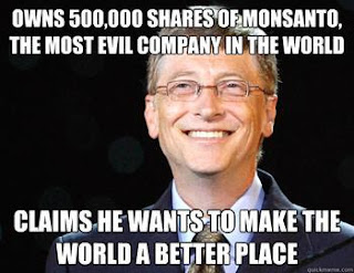 Bill Gates Dodges Questions on Why He Owns 500,000 Shares of Monsanto - Owns 500000 shares of Monsanto, the most evil company in the world - claims he wants to make the world a better place Bill Gates Dodges Questions on Why He Owns 500,000 Shares of Monsanto - Owns 500000 shares of Monsanto, the most evil company in the world - claims he wants to make the world a better place