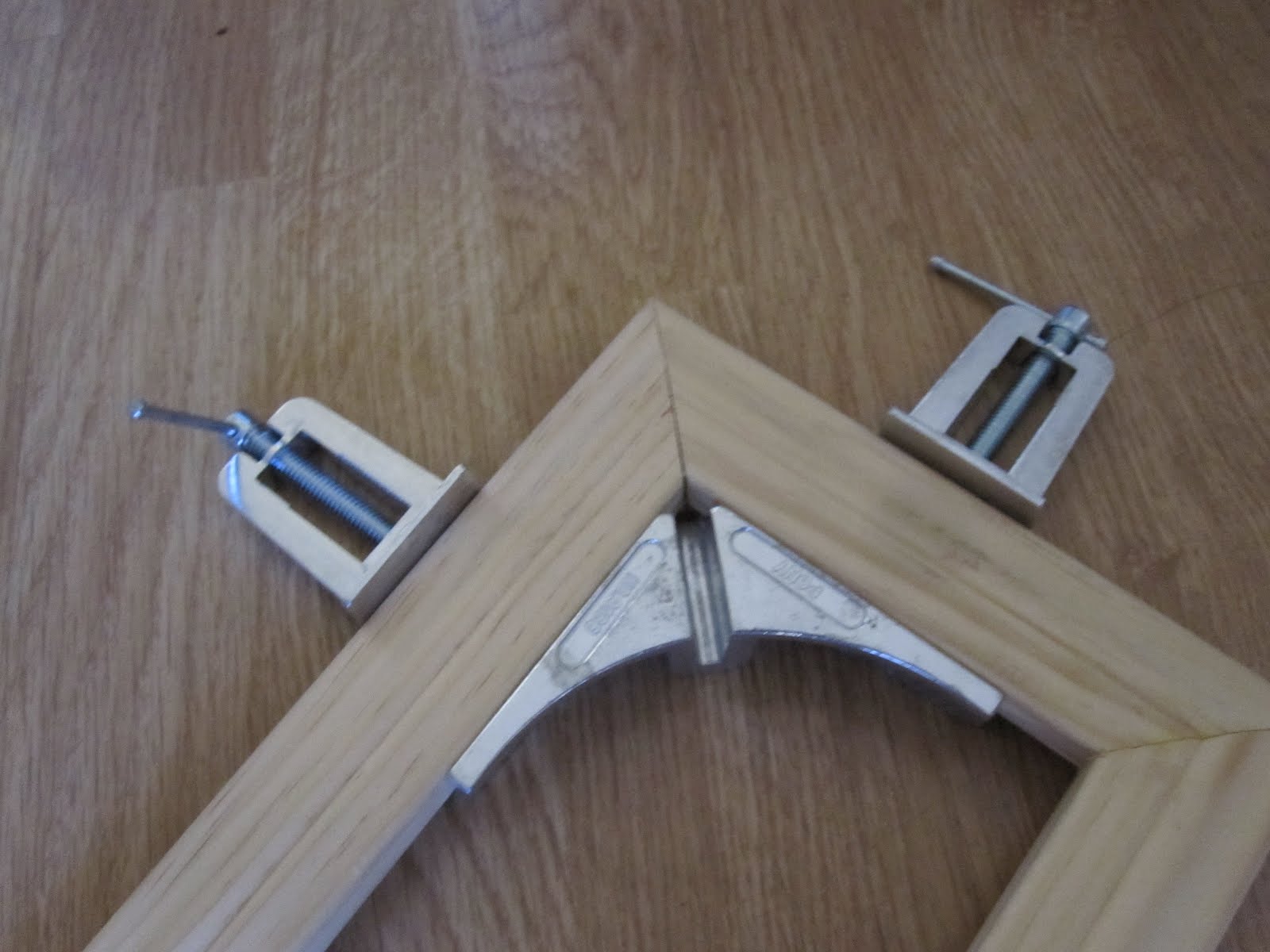 Mike is Bored DIY frame for canvas painting from hardware store