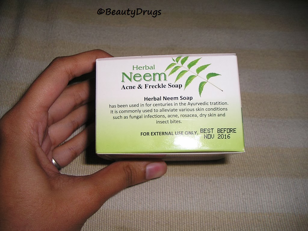 Beauty Drugs Herbal Neem Acne & Freckle Soap Saeed Ghani