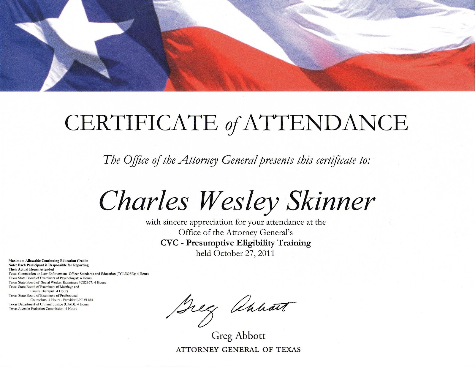 Fleeing From Utopia Specialized Training and Certificates