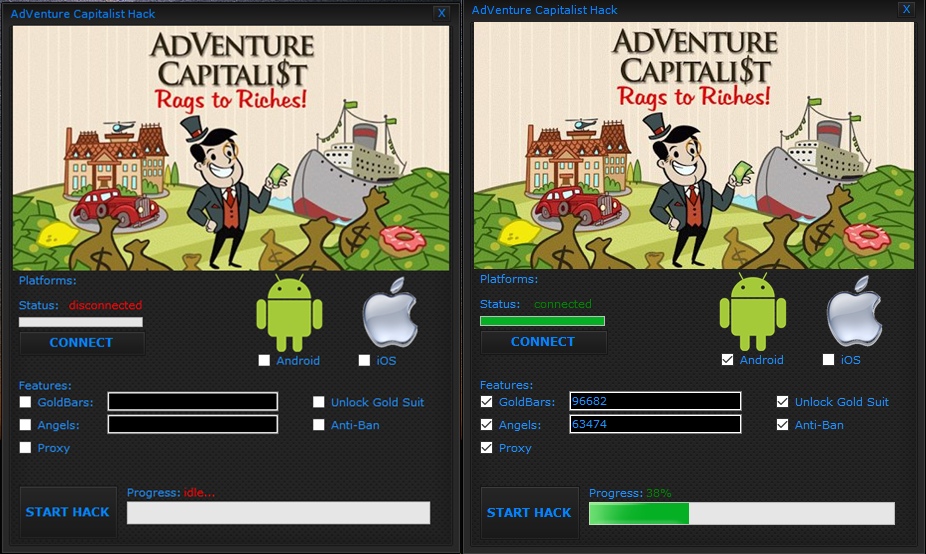 adventure capitalist hacked android phone