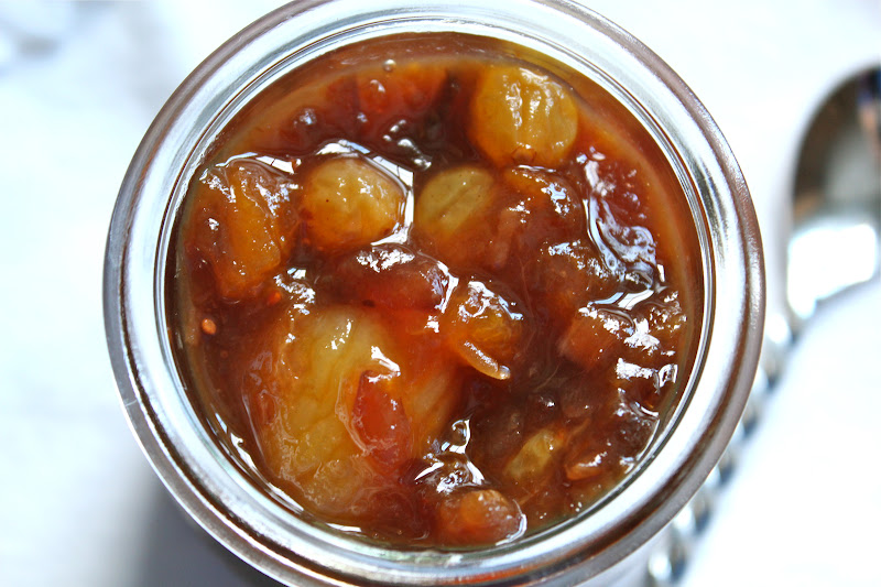 Ginger fruit compote a recipe Yankee Kitchen Ninja