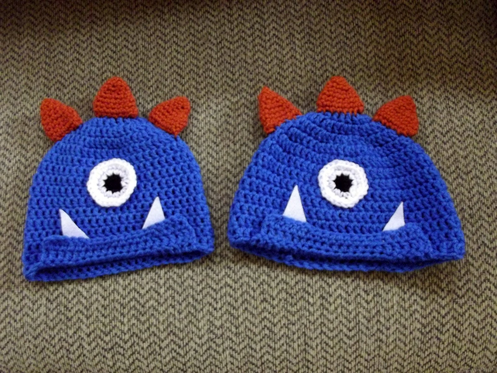 4 Pears Crocheted Monster Hats