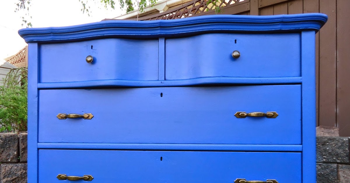 Little Green Table Clients Cobalt Blue Dresser