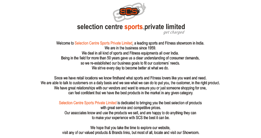 Selection Centre Sports Private Limited