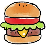 ハンバーガーのイラスト