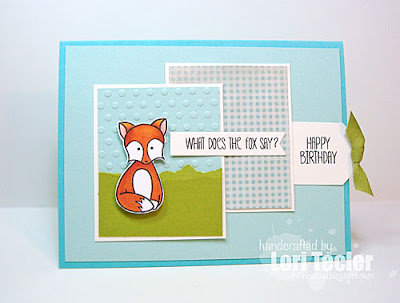 What Does the Fox Say? card-designed by Lori Tecler/Inking Aloud-stamps from Sweet Stamp Shop