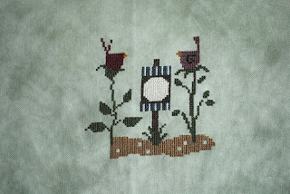 Bird Seed Cross Stitch WIP Work in Progress Just Cross Stitch, cross stitching, hand crafted
