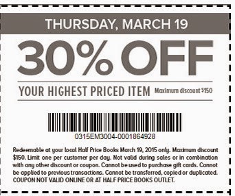 Half price books online coupon codes