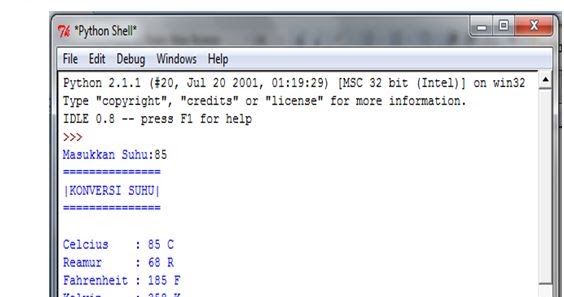 Info Oke Python Konversi Suhu Dan Swap