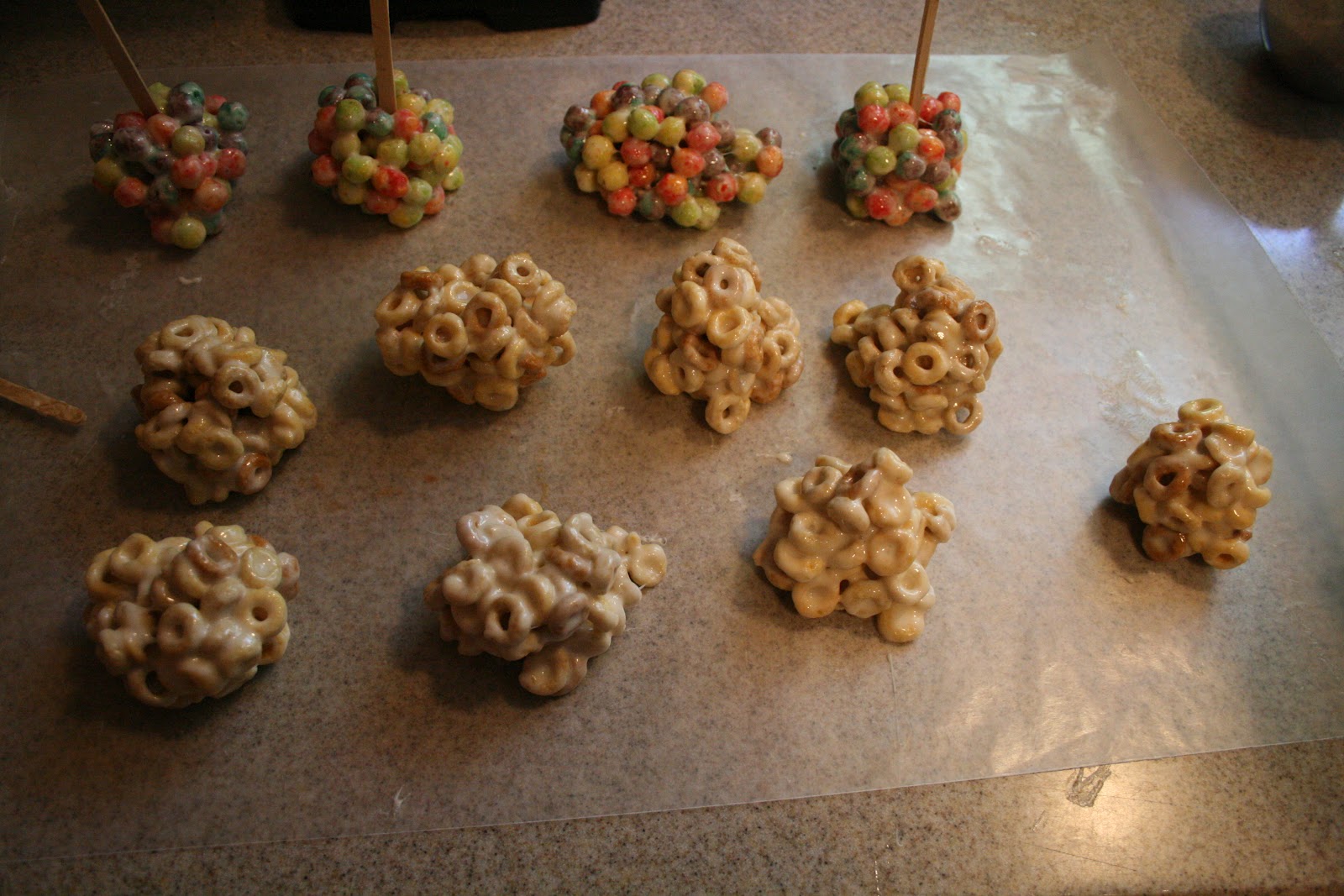 Seconds to Change Melted Marshmallow Cereal Balls