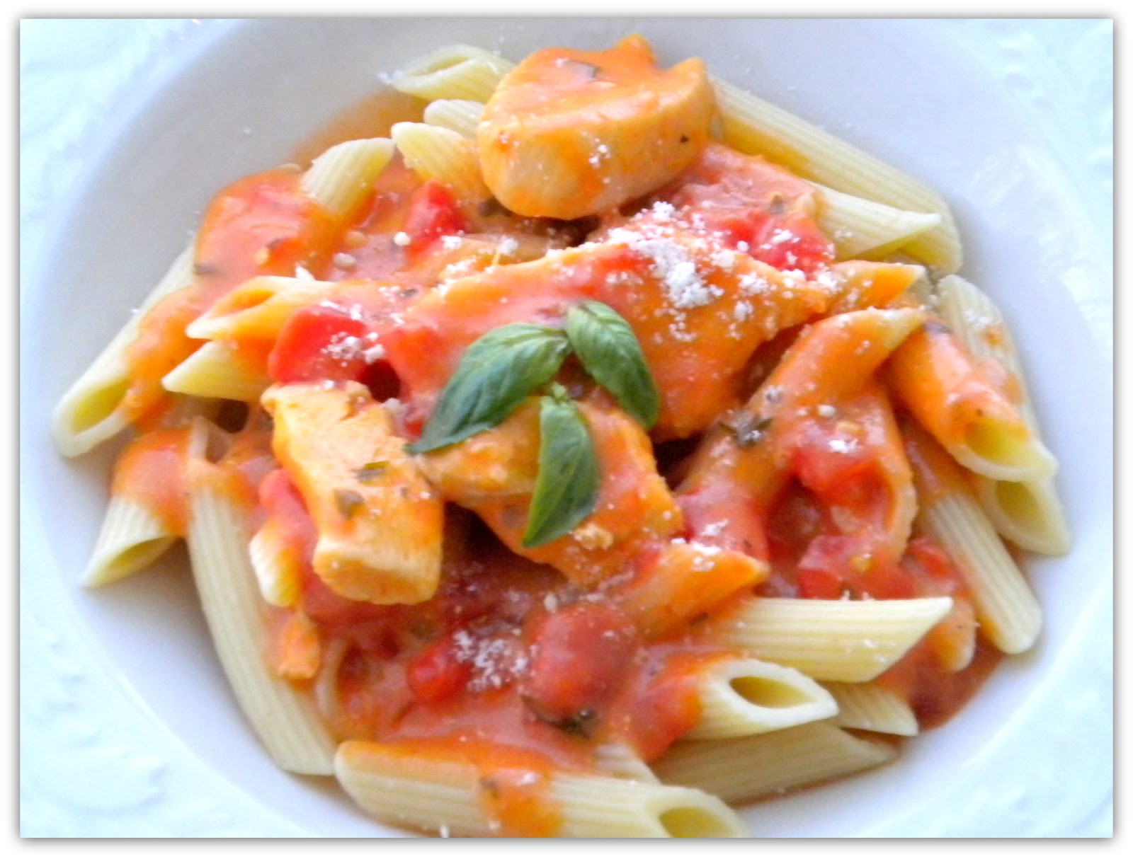 Tried & True Tuesday Spicy Tomato Chicken Alfredo Sweet Little Bluebird